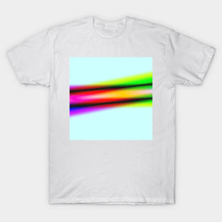 BLUE PINK GREEN TEXTURE ART T-Shirt